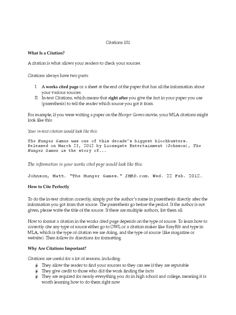 Citations 101 1 Times New Roman Citation