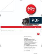 Manuale Installazione Decoder Alice Home TV (Pirelli)