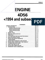 94+ 4D56 Diesel Engine Workshop Manual PWEE9067-ABCDEF 11B