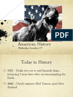 Wed Dec 13 American History