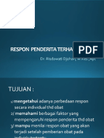 Faktor Pengaruh Respon Terhadap Obat