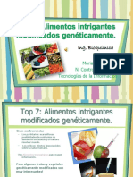 Alimentos modificados genéticamente