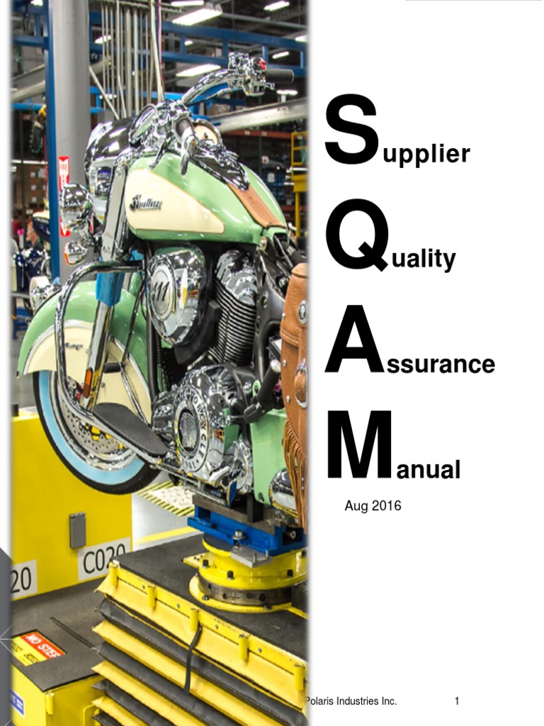 Supplier Quality Assurance Manual | PDF | Supply Chain | Business Process