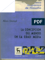 Alois Dempf - La Concepcion Del Mundo en La Edad Media (ESP) ( )