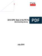 CIPR State of The Profession Bench Marking Survey