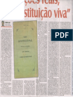 PV (2017), Instituições Reais, A Constituição Viva - Artigo Publicado No Jornal O Diabo de 14 de Novembro de 2017 PDF