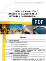 Supervisión, Fiscalización Y Sanción en El Ámbito de La Mediana Y Gran Minería