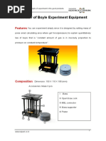 The Law of Boyle Experiment Equipment: Features