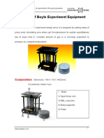 The Law of Boyle Experiment Equipment: Features