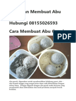 Pelatihan Membuat Abu Gosok Hubungi 08155026593