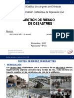 Gestión de riesgo de desastres en proyecto de agua potable en Ccachubamba