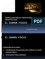 Exámen Físico Dr. San Martín