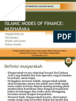 Islamic Modes of Finance - Musyaraka