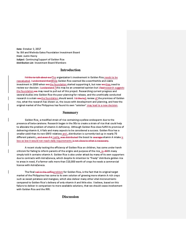 Informal Tech Report Second Draft | PDF | International Rice Research ...