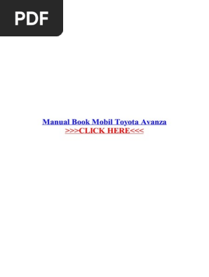 Manual Book Mobil Toyota Avanza Pdf