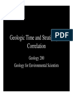 Geologic Time and Stratigraphic Correlation