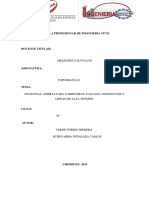 Informe de Topografia - Poligonal Abierta de Carreterasm