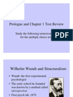 Prologue and Chapter 1 Test Review