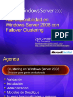 Alta disponibilidad en Windows Server 2008 con Failover Clustering.ppt