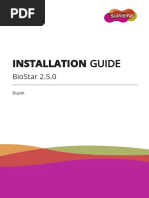 Installation Guide: Biostar 2.5.0