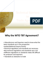 Technical Barriers To Trade Agreement (TBT)