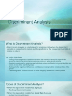 Discriminant Analysis