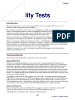 Normality Tests: NCSS Statistical Software