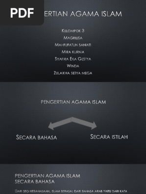 Pengertian Agama Islam
