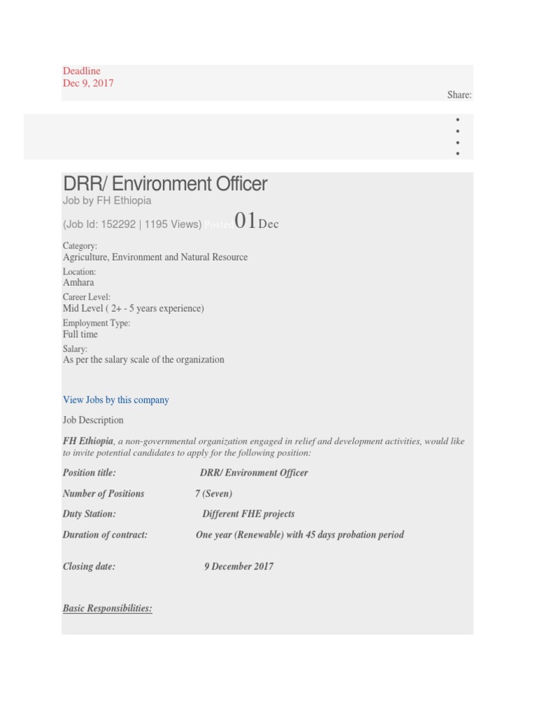 Fh Ethiopia Climate Resilience Evaluation