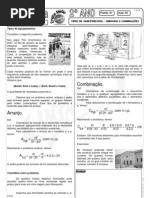 Matemática - Pré-Vestibular Impacto - Análise Combinatória - Arranjos e Combinações