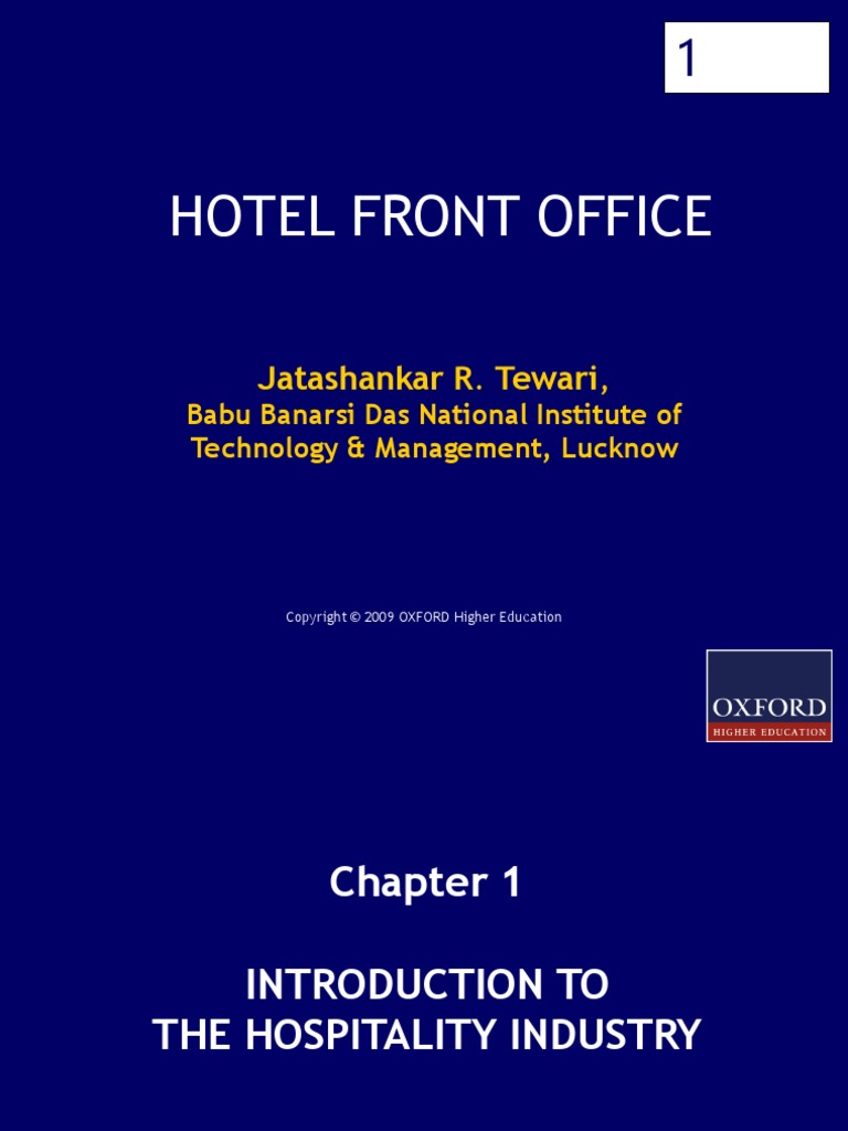 Chapter 1 Introduction Hospitality | PDF | Hotel | Tourism