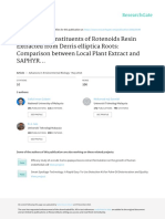 Bio-Active Constituents of Rotenoids Resin Extracted From Derris Elliptica Roots: Comparison Between Local Plant Extract and SAPHYR..