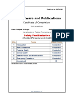 ISF Software and Publications: Certificate of Completion
