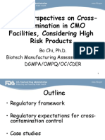 FDA's Perspectives On Cross-Contamination in CMO Facilities, Considering High Risk Products