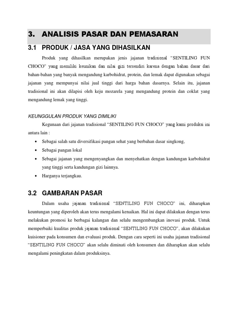 Analisis Pasar Dan Pemasaran Pdf