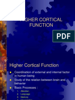 Higher Cortical Function