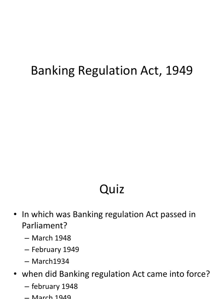 Banking Regulation Act 1949 Copy Reserve Bank Of India Banks