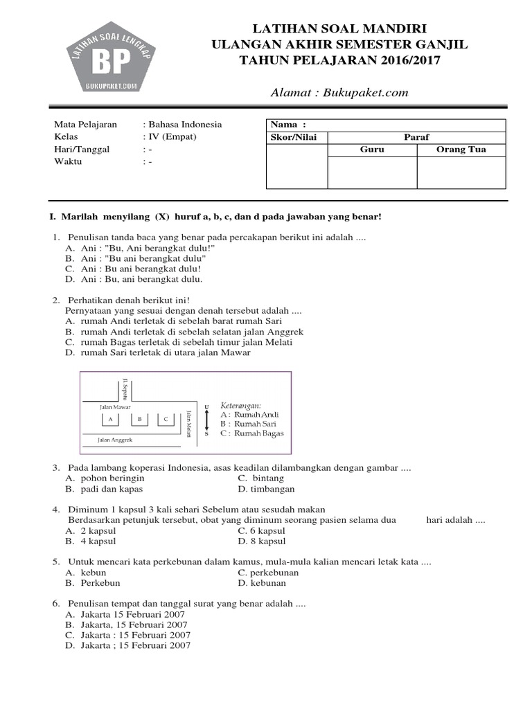 Get Contoh Soal Uas Bahasa Indonesia Kelas 47 Photos