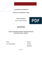 MR Analiza Finansijksih Izveštaja I Projekcija Buduceg Poslovanja Hotela Moskva 1 PDF