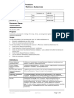 Procedure For Management Fo Reference Material