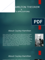 Cayley-Hamilton Theorem & Its Applications in Matrix Calculus