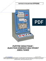 Pupitre Didactique: Injection Essence Multipoint Simultanee