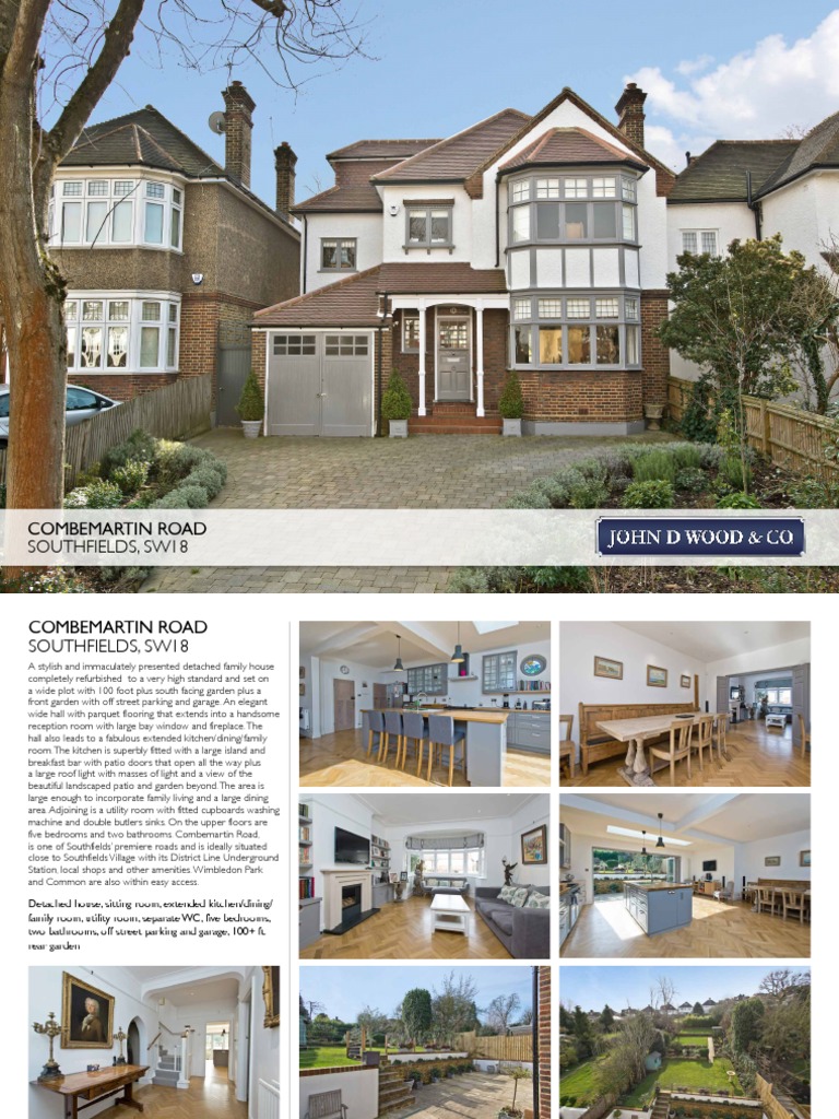 Combemartin Road Southfields, Sw18 PDF Garage (Residential) Window