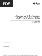 Integrated Lights Out Manager (ILOM) Administration Guide