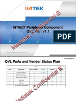 MT6627 Peripheral Component QVL Plan V1.1: Confidential B
