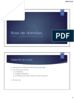 Base de Données: Objectifs Du Cours