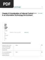 Chapter 8 Consideration of Internal Control in An Information Technology Environment Flashcards - Quizlet