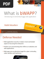 bWAPP Intro PDF