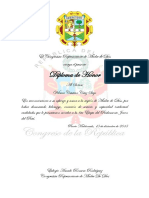 Diplloma de Honor Congreso y Certificado de Acreditacion