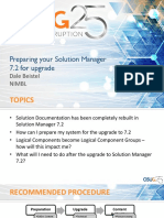 Preparing Your Solution Manager 7.2 For Upgrade: Dale Beistel Nimbl